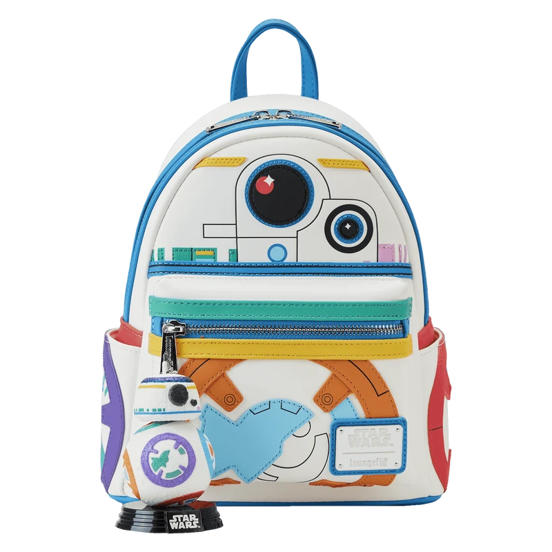LOUNGEFLY Limited Edition Star Wars BB-8 Pride Bobble-Head Pop! And Bag Bundle 3 LOUNGEFLY Limited Edition Star Wars BB-8 Pride Bobble-Head Pop! And Bag Bundle