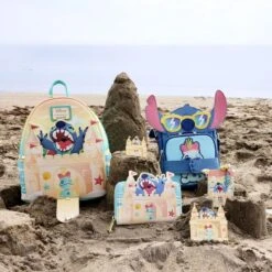 LOUNGEFLY Stitch Sandcastle Beach Surprise Zip-Around Wallet -Loungefly STITCH SANDCASTLE BEACH SURPRISE 469 1