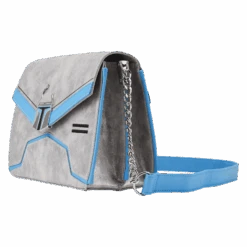 LOUNGEFLY Jango Fett Chain Strap Crossbody Bag -Loungefly STTB0234 LFSTARWARSJANGOFETTCHAINSTRAPCROSSBODYBAG0687SIDE