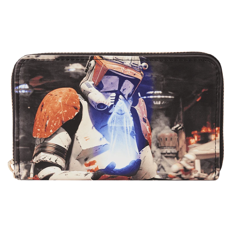 LOUNGEFLY Star Wars: Episode III Revenge Of The Sith Scene Zip Around Wallet 3 LOUNGEFLY Star Wars: Episode III Revenge Of The Sith Scene Zip Around Wallet