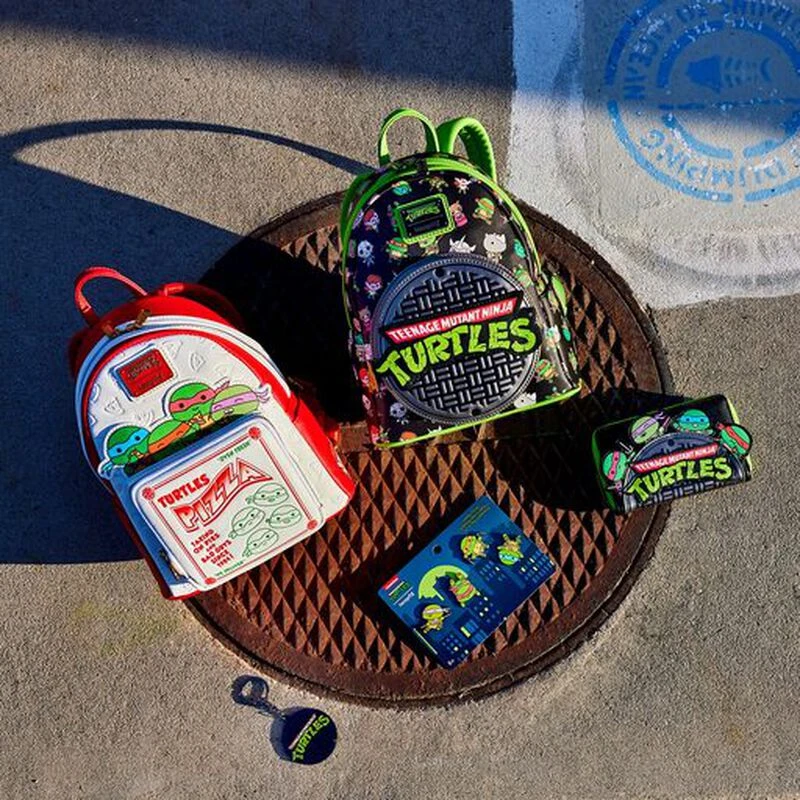 LOUNGEFLY Exclusive - Teenage Mutant Ninja Turtles Pizza Box Mini Backpack 4 LOUNGEFLY Exclusive - Teenage Mutant Ninja Turtles Pizza Box Mini Backpack - Image 2