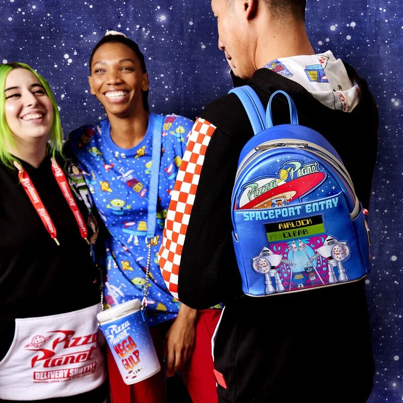 LOUNGEFLY Toy Story Pizza Planet Space Entry Mini Backpack 4 LOUNGEFLY Toy Story Pizza Planet Space Entry Mini Backpack - Image 2