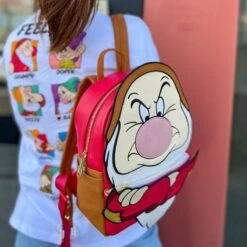 LOUNGEFLY Snow White Grumpy Cosplay Mini Backpack -Loungefly WDBK2159 2