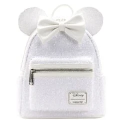 LOUNGEFLY Minnie Mouse Sequin Wedding Mini Backpack 11 LOUNGEFLY Minnie Mouse Sequin Wedding Mini Backpack -Loungefly WDBK2341 3