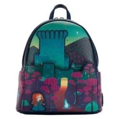 LOUNGEFLY Brave Princess Merida Castle Mini Backpack