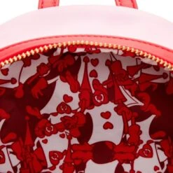 LOUNGEFLY Alice In Wonderland Painting The Roses Red Mini Backpack 12 LOUNGEFLY Alice In Wonderland Painting The Roses Red Mini Backpack -Loungefly WDBK2490 5