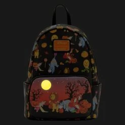 LOUNGEFLY Winnie The Pooh Halloween Group Glow Mini Backpack 10 LOUNGEFLY Winnie The Pooh Halloween Group Glow Mini Backpack -Loungefly WDBK2567 3