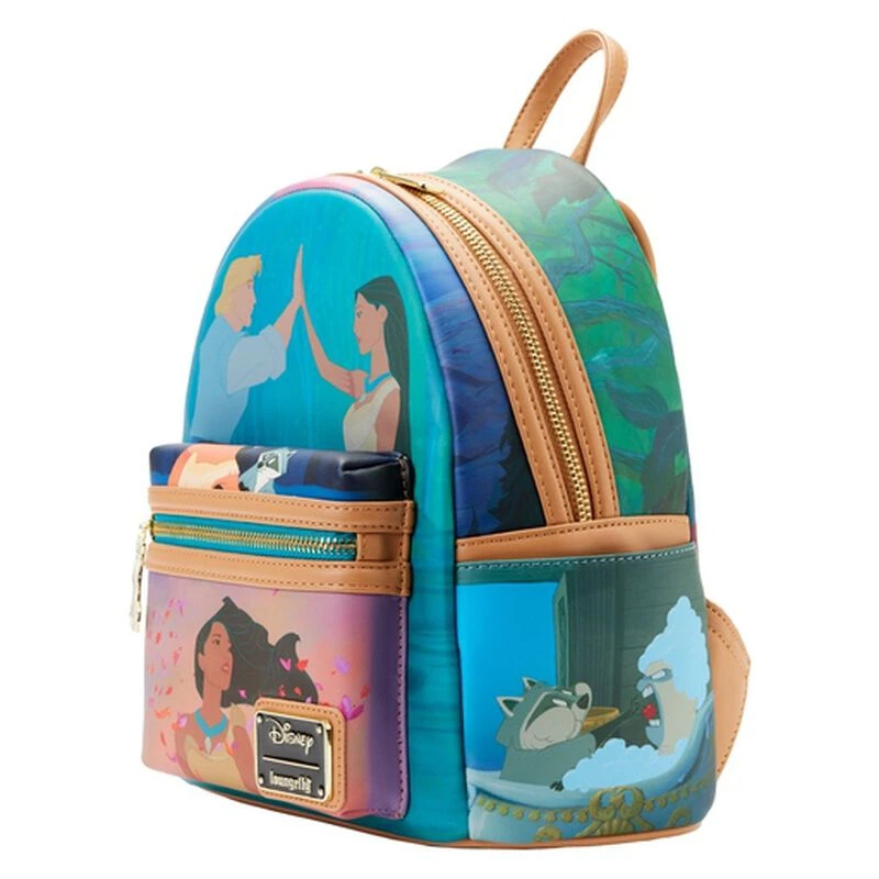 LOUNGEFLY Pocahontas Princess Scene Mini Backpack 4 LOUNGEFLY Pocahontas Princess Scene Mini Backpack - Image 2