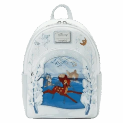LOUNGEFLY Limited Edition Bundle Exclusive - Bambi On Ice Lenticular Mini Backpack And Pop! Bambi (Flocked) 14 LOUNGEFLY Limited Edition Bundle Exclusive - Bambi On Ice Lenticular Mini Backpack And Pop! Bambi (Flocked) -Loungefly WDBK2628 LFDISNEYBAMBIONICELENTICULARMINIBACKPACK0009FRONT