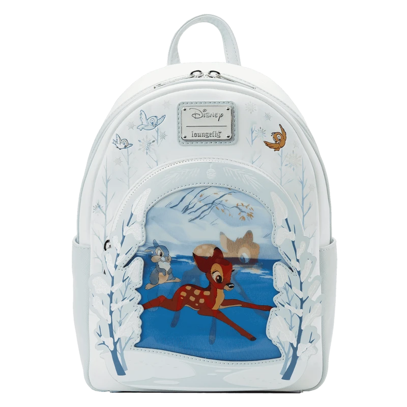 LOUNGEFLY Limited Edition Bundle Exclusive - Bambi On Ice Lenticular Mini Backpack And Pop! Bambi (Flocked) 5 LOUNGEFLY Limited Edition Bundle Exclusive - Bambi On Ice Lenticular Mini Backpack And Pop! Bambi (Flocked) - Image 3
