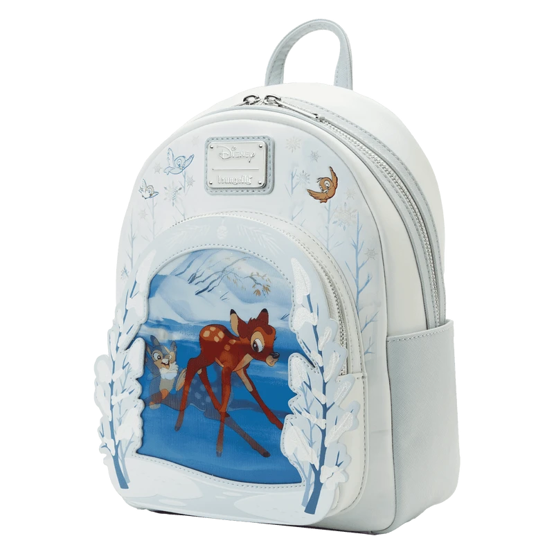 LOUNGEFLY Limited Edition Bundle Exclusive - Bambi On Ice Lenticular Mini Backpack And Pop! Bambi (Flocked) 6 LOUNGEFLY Limited Edition Bundle Exclusive - Bambi On Ice Lenticular Mini Backpack And Pop! Bambi (Flocked) - Image 4