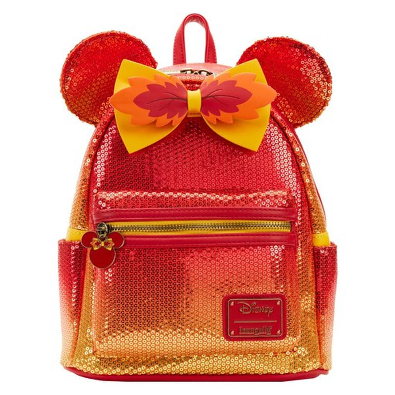 LOUNGEFLY Exclusive - Disney Fall Sequin Minnie Mouse Ombre Mini Backpack 3 LOUNGEFLY Exclusive - Disney Fall Sequin Minnie Mouse Ombre Mini Backpack
