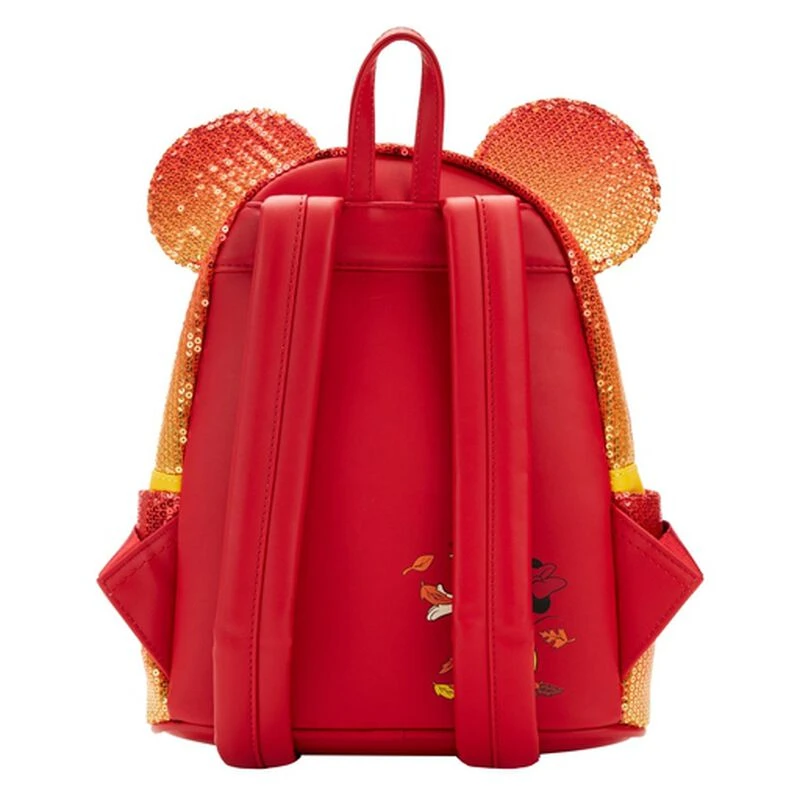 LOUNGEFLY Exclusive - Disney Fall Sequin Minnie Mouse Ombre Mini Backpack 6 LOUNGEFLY Exclusive - Disney Fall Sequin Minnie Mouse Ombre Mini Backpack - Image 4