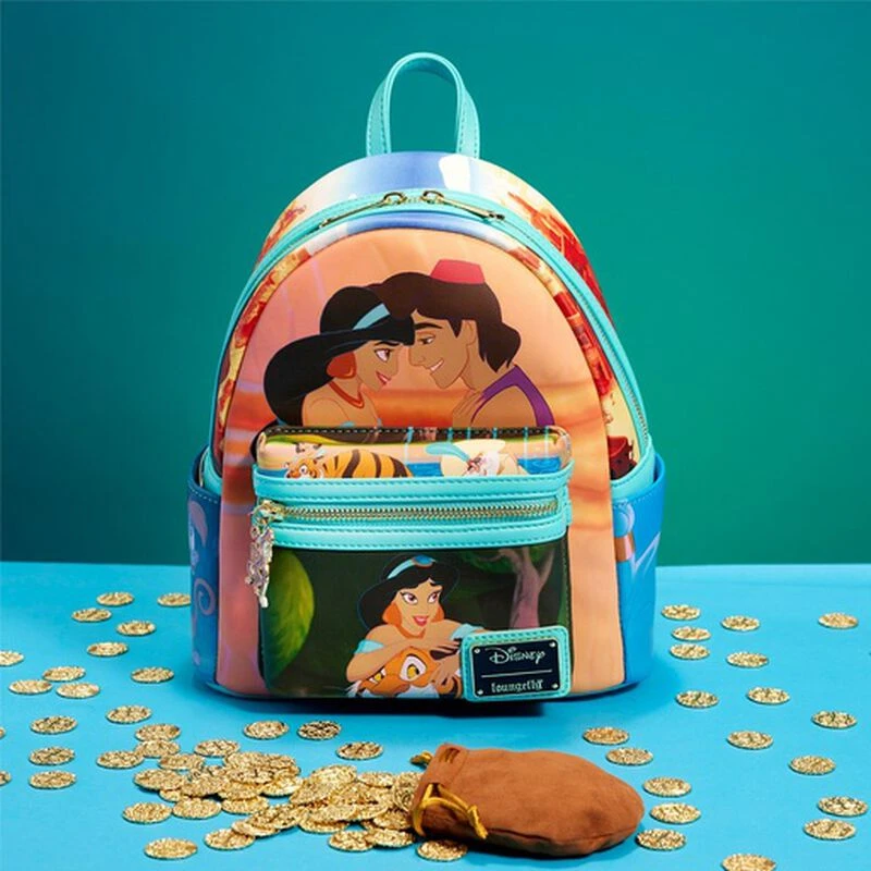 LOUNGEFLY Aladdin Princess Scenes Mini Backpack 4 LOUNGEFLY Aladdin Princess Scenes Mini Backpack - Image 2