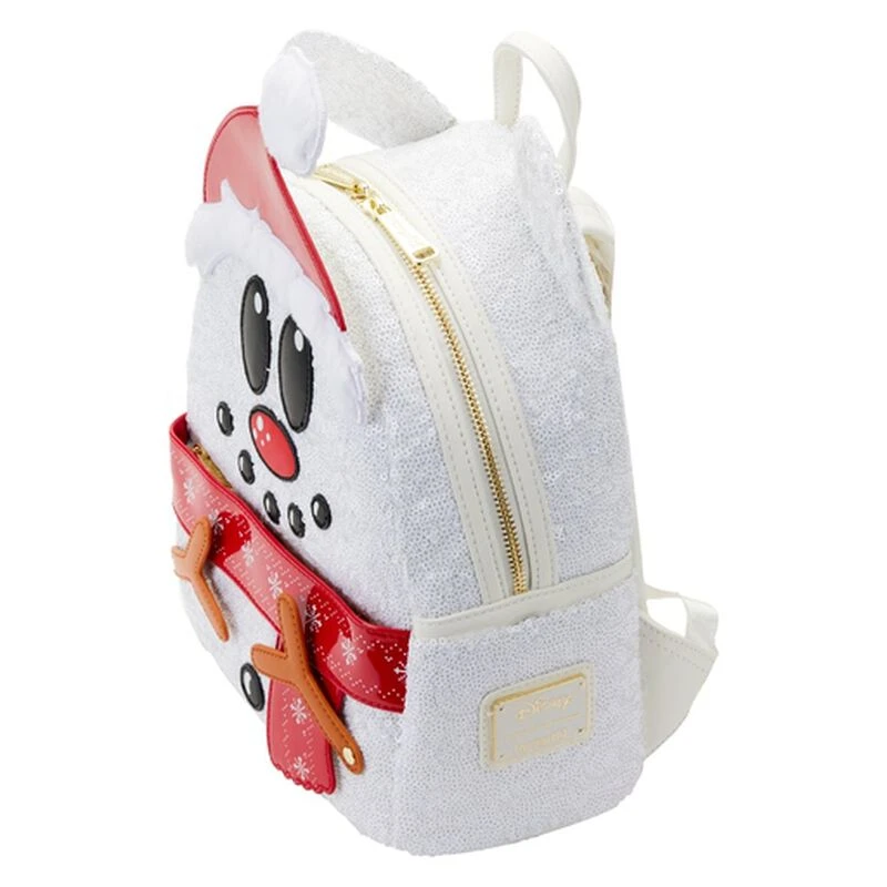 LOUNGEFLY Exclusive - Mickey Mouse Sequin Snowman Mini Backpack 6 LOUNGEFLY Exclusive - Mickey Mouse Sequin Snowman Mini Backpack - Image 4