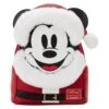 LOUNGEFLY Exclusive - Glitter Mickey Mouse Santa Mini Backpack -Loungefly WDBK2769 1