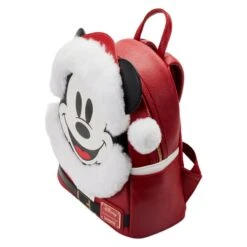 LOUNGEFLY Exclusive - Glitter Mickey Mouse Santa Mini Backpack 10 LOUNGEFLY Exclusive - Glitter Mickey Mouse Santa Mini Backpack -Loungefly WDBK2769 3
