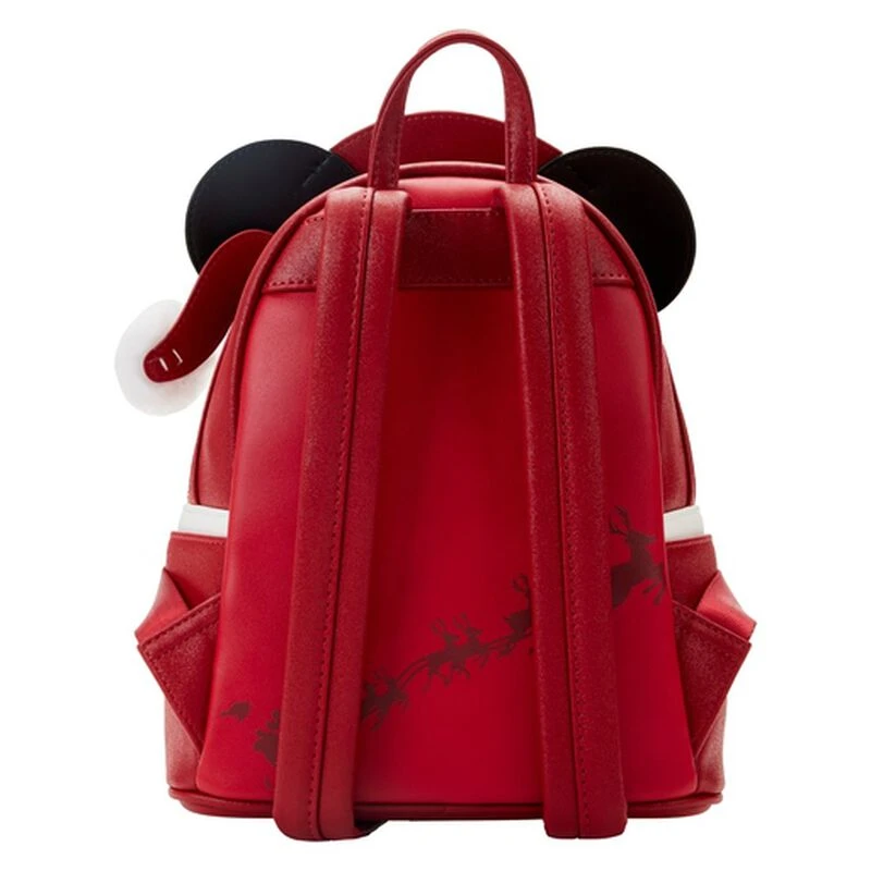 LOUNGEFLY Exclusive - Glitter Mickey Mouse Santa Mini Backpack 6 LOUNGEFLY Exclusive - Glitter Mickey Mouse Santa Mini Backpack - Image 4