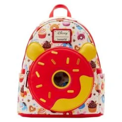 LOUNGEFLY Winnie The Pooh Sweets “Poohnut” Pocket Mini Backpack