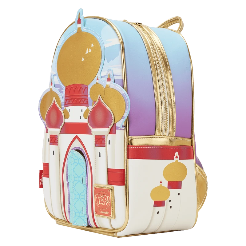LOUNGEFLY Limited Edition Bundle - Aladdin 30th Anniversary Palace Mini Backpack And Pop! Jasmine (Diamond) 4 LOUNGEFLY Limited Edition Bundle - Aladdin 30th Anniversary Palace Mini Backpack And Pop! Jasmine (Diamond) - Image 3