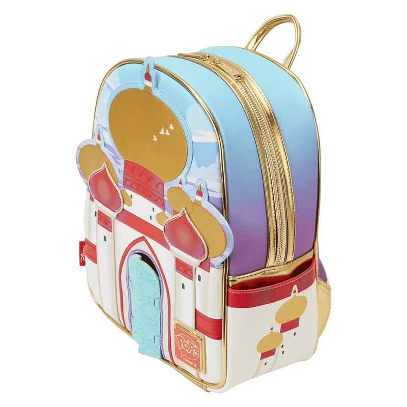 LOUNGEFLY Limited Edition Bundle - Aladdin 30th Anniversary Palace Mini Backpack And Pop! Jasmine (Diamond) 5 LOUNGEFLY Limited Edition Bundle - Aladdin 30th Anniversary Palace Mini Backpack And Pop! Jasmine (Diamond) - Image 4