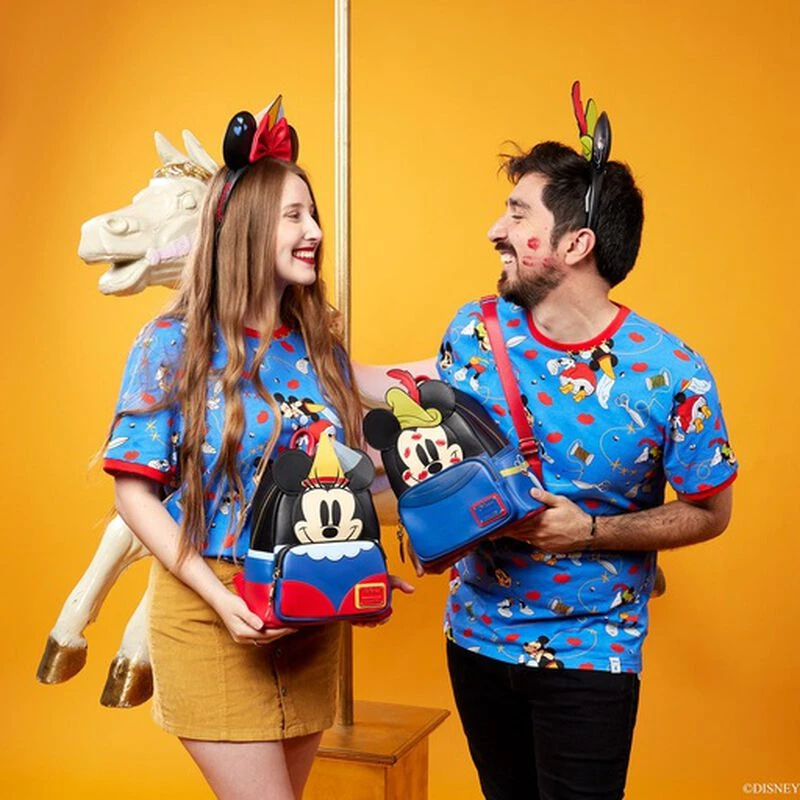 LOUNGEFLY Brave Little Tailor Minnie Mouse Cosplay Mini Backpack 4 LOUNGEFLY Brave Little Tailor Minnie Mouse Cosplay Mini Backpack - Image 2