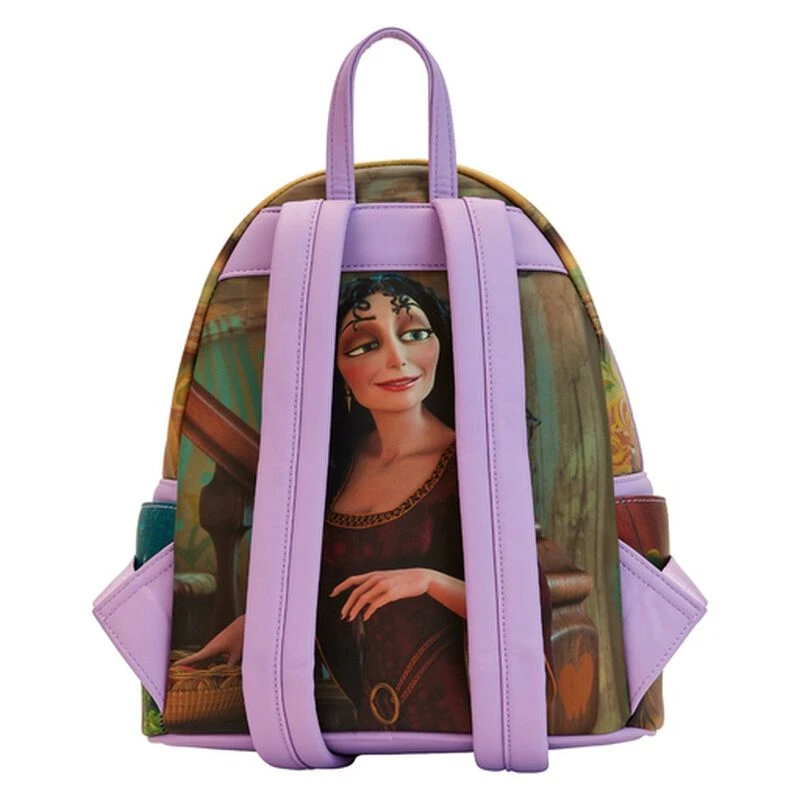 LOUNGEFLY Rapunzel Princess Scene Mini Backpack 6 LOUNGEFLY Rapunzel Princess Scene Mini Backpack - Image 4