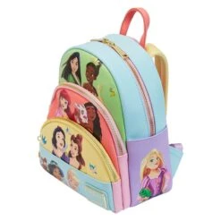 LOUNGEFLY Disney Princess Triple Pocket Mini Backpack -Loungefly WDBK2930 3