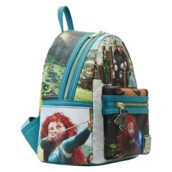 LOUNGEFLY Brave Princess Scenes Mini Backpack -Loungefly WDBK2963 LFDISNEYMERIDAPRINCESSSCENEMINIBACKPACK0641SIDE2