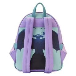 LOUNGEFLY Disney Villains Color Block Triple Pocket Mini Backpack -Loungefly WDBK2977 LFDISNEYVILLAINSCOLORBLOCKTRIPLEPOCKETMINIBACKPACK0576BACK