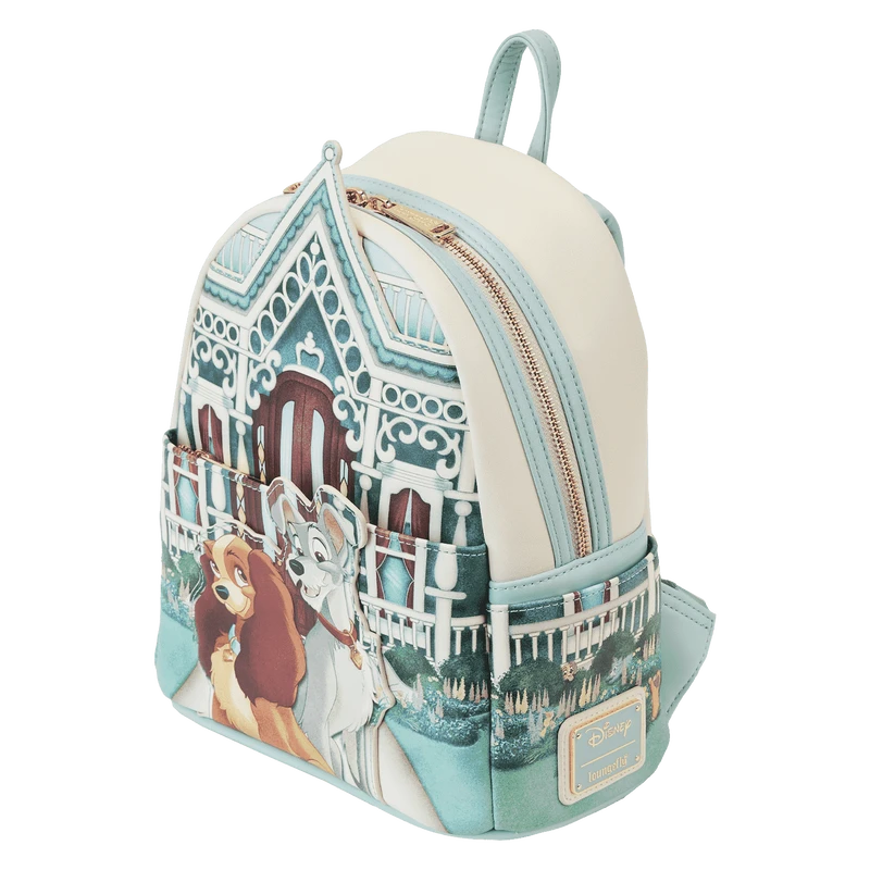 LOUNGEFLY Lady And The Tramp Portrait House Mini Backpack 6 LOUNGEFLY Lady And The Tramp Portrait House Mini Backpack - Image 4