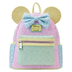 LOUNGEFLY Limited Edition Exclusive - Minnie Mouse Pastel Sequin Mini Backpack