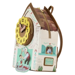 LOUNGEFLY WonderCon Exclusive - Pinocchio Cuckoo Clock Mini Backpack -Loungefly WDBK3017 LFDISNEYWCPINOCCHIOCUCKOOCLOCKFIGURALMINIBACKPACK0242SIDE