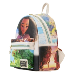 LOUNGEFLY Moana Princess Scene Series Mini Backpack -Loungefly WDBK3060 LFDISNEYMOANAPRINCESSSCENESMINIBACKPACK0655SIDE