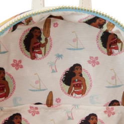 LOUNGEFLY Moana Princess Scene Series Mini Backpack -Loungefly WDBK3060 LFDISNEYMOANAPRINCESSSCENESMINIBACKPACK0662INSIDE