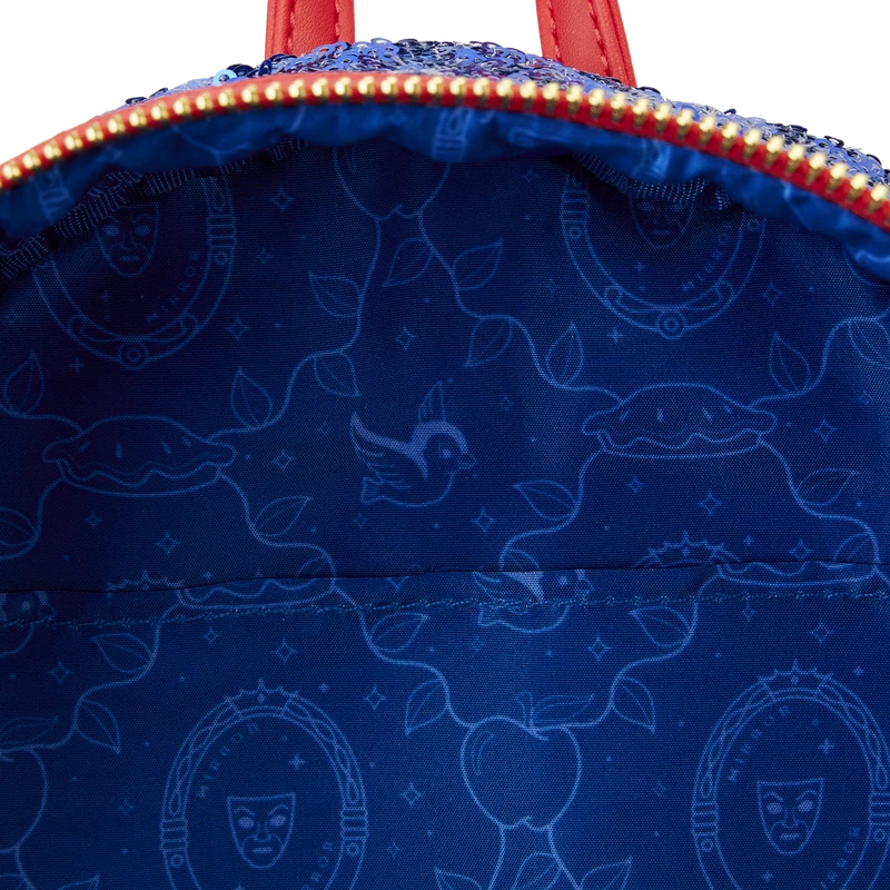 LOUNGEFLY Snow White Princess Sequin Series Mini Backpack 10 LOUNGEFLY Snow White Princess Sequin Series Mini Backpack - Image 8