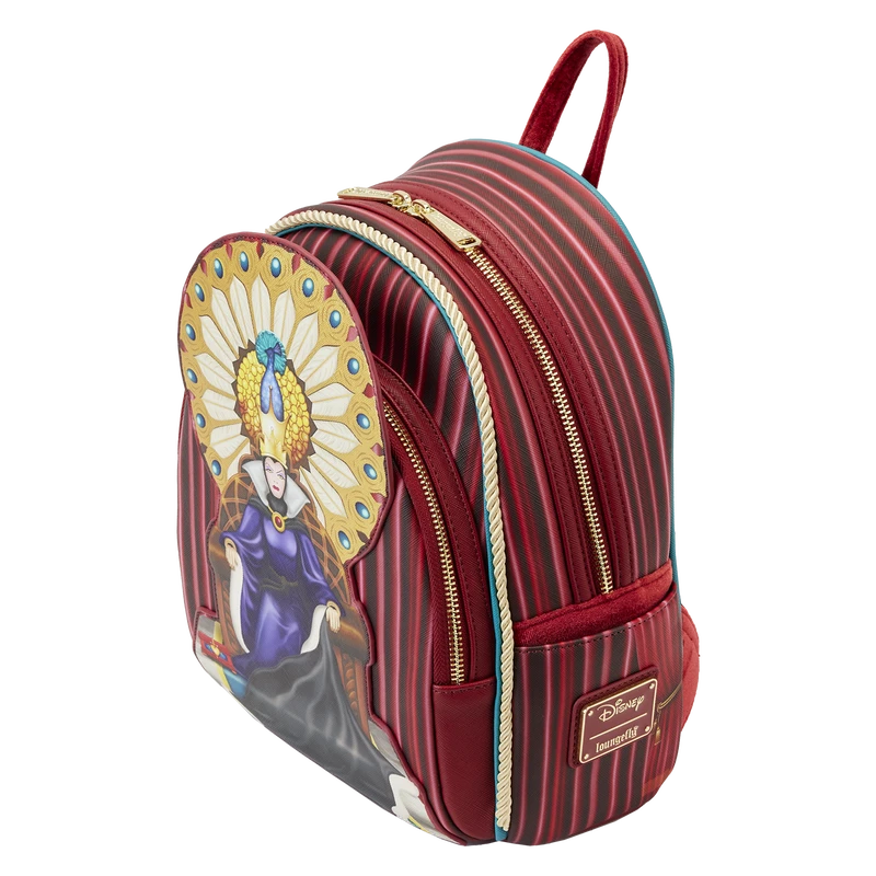 LOUNGEFLY Snow White Evil Queen Throne Mini Backpack 5 LOUNGEFLY Snow White Evil Queen Throne Mini Backpack - Image 3