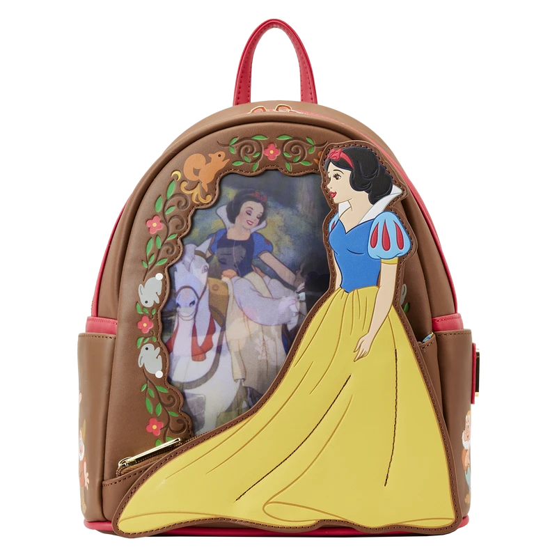 LOUNGEFLY Snow White Lenticular Princess Series Mini Backpack 3 LOUNGEFLY Snow White Lenticular Princess Series Mini Backpack