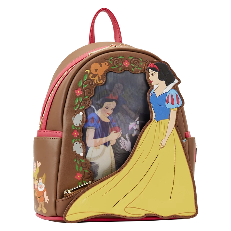 LOUNGEFLY Snow White Lenticular Princess Series Mini Backpack 6 LOUNGEFLY Snow White Lenticular Princess Series Mini Backpack - Image 4