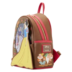 LOUNGEFLY Snow White Lenticular Princess Series Mini Backpack 16 LOUNGEFLY Snow White Lenticular Princess Series Mini Backpack -Loungefly WDBK3072 LFDISNEYSNOWWHITELENTICULARPRINCESSSERIESMINIBACKPACK0077SIDE