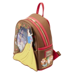 LOUNGEFLY Snow White Lenticular Princess Series Mini Backpack 17 LOUNGEFLY Snow White Lenticular Princess Series Mini Backpack -Loungefly WDBK3072 LFDISNEYSNOWWHITELENTICULARPRINCESSSERIESMINIBACKPACK0078QUARTER