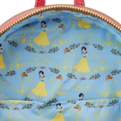 LOUNGEFLY Snow White Lenticular Princess Series Mini Backpack 21 LOUNGEFLY Snow White Lenticular Princess Series Mini Backpack -Loungefly WDBK3072 LFDISNEYSNOWWHITELENTICULARPRINCESSSERIESMINIBACKPACK0083INSIDE