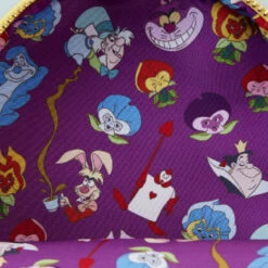 LOUNGEFLY Alice In Wonderland Cameo Mini Backpack -Loungefly WDBK3078 LFDISNEYALICEINWONDERLANDCAMEOMINIBACKPACK0397INSIDE