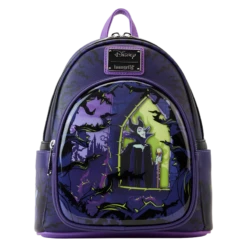LOUNGEFLY Limited Edition Maleficent Window Box Glow Mini Backpack