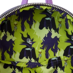 LOUNGEFLY Limited Edition Maleficent Window Box Glow Mini Backpack 17 LOUNGEFLY Limited Edition Maleficent Window Box Glow Mini Backpack -Loungefly WDBK3079 LFDISNEYMALIFICENTWINDOWBOXMINIBACKPACK0364INSIDE