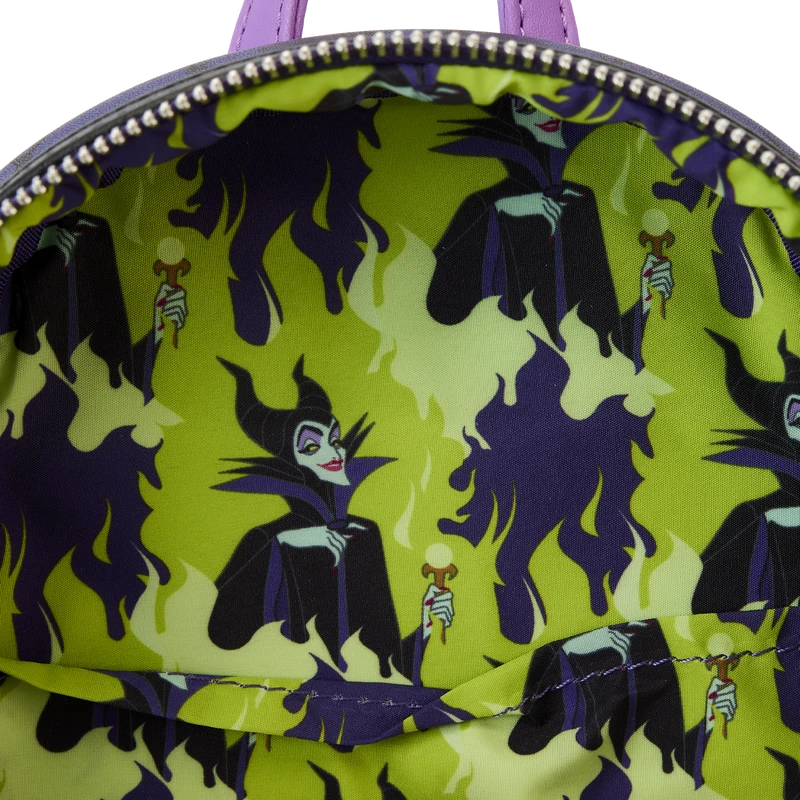 LOUNGEFLY Limited Edition Maleficent Window Box Glow Mini Backpack 10 LOUNGEFLY Limited Edition Maleficent Window Box Glow Mini Backpack - Image 8