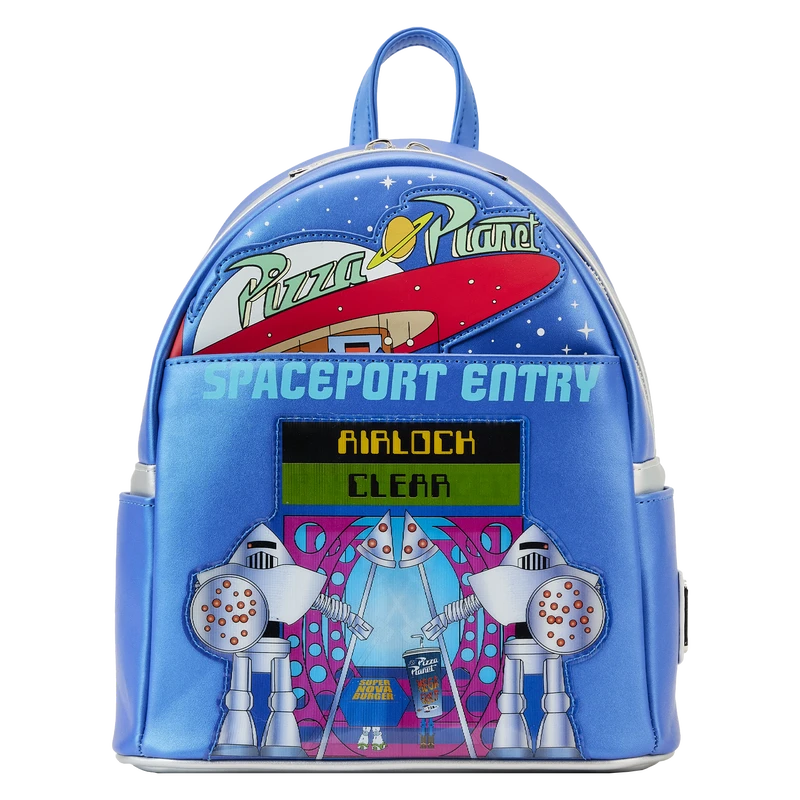 LOUNGEFLY Toy Story Pizza Planet Space Entry Mini Backpack 3 LOUNGEFLY Toy Story Pizza Planet Space Entry Mini Backpack