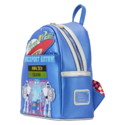 LOUNGEFLY Toy Story Pizza Planet Space Entry Mini Backpack 13 LOUNGEFLY Toy Story Pizza Planet Space Entry Mini Backpack -Loungefly WDBK3090 LFPIXARTOYSTORYPIZZAPLANETSPACEENTRYMINIBACKPACK0888SIDE