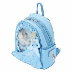 LOUNGEFLY Cinderella Lenticular Princess Series Mini Backpack -Loungefly WDBK3123 LFDISNEYCINDERELLAPRINCESSLENTICULARSERIESMINIBACKPACK0904QUARTER