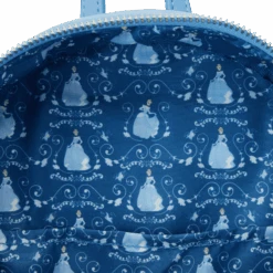 LOUNGEFLY Cinderella Lenticular Princess Series Mini Backpack -Loungefly WDBK3123 LFDISNEYCINDERELLAPRINCESSLENTICULARSERIESMINIBACKPACK0909INSIDE